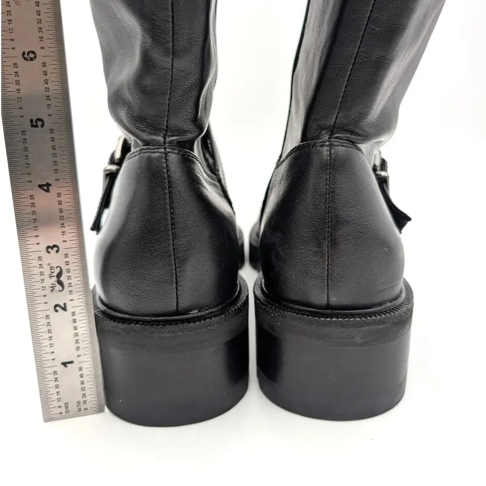 Vince Camuto Abrila Tall Over the Knee Boots Women's Black Size US10M EU41.5